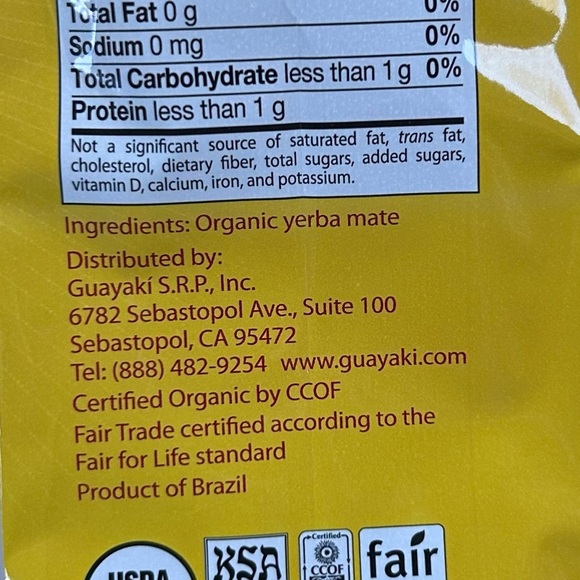 Guayaki organic Yerba mate tea bags 75 counts - Picture 3 of 7